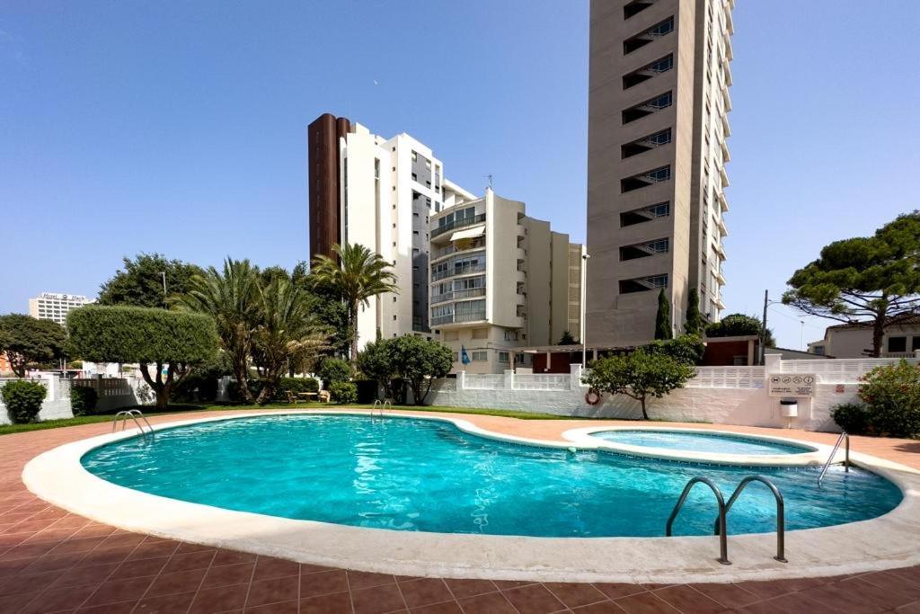 Calpe Apartamento Lujoso Bajo Terasa Piscina Aire Cerca Playa Pueblo Exteriör bild